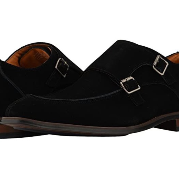 STACY ADAMS Balen Moc Toe Double Strap Monk Shoe